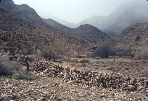 A wall at Hungry Bill's Ranch, Death Valley National Park, California