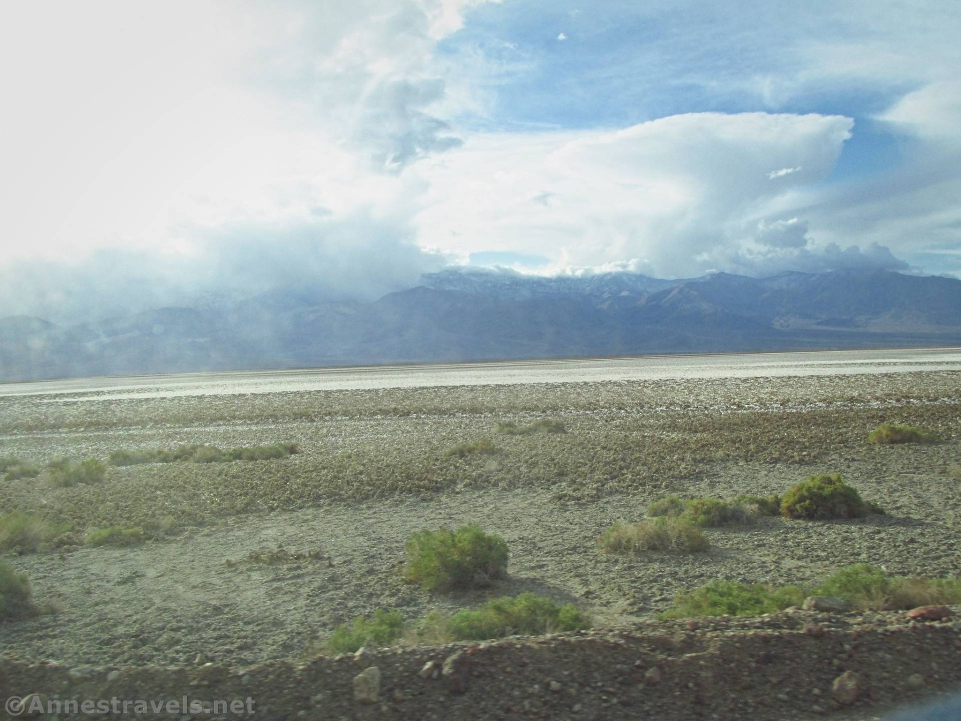 Badwater Flats and the Panamint Mountains from the Badwater Road, Death Valley National Park, California