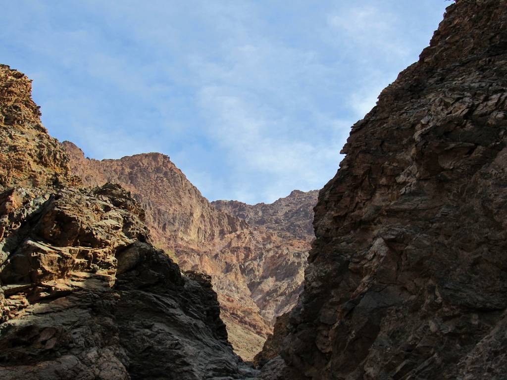 Canyon above the Natural Bridge, Death Valley National Park, California