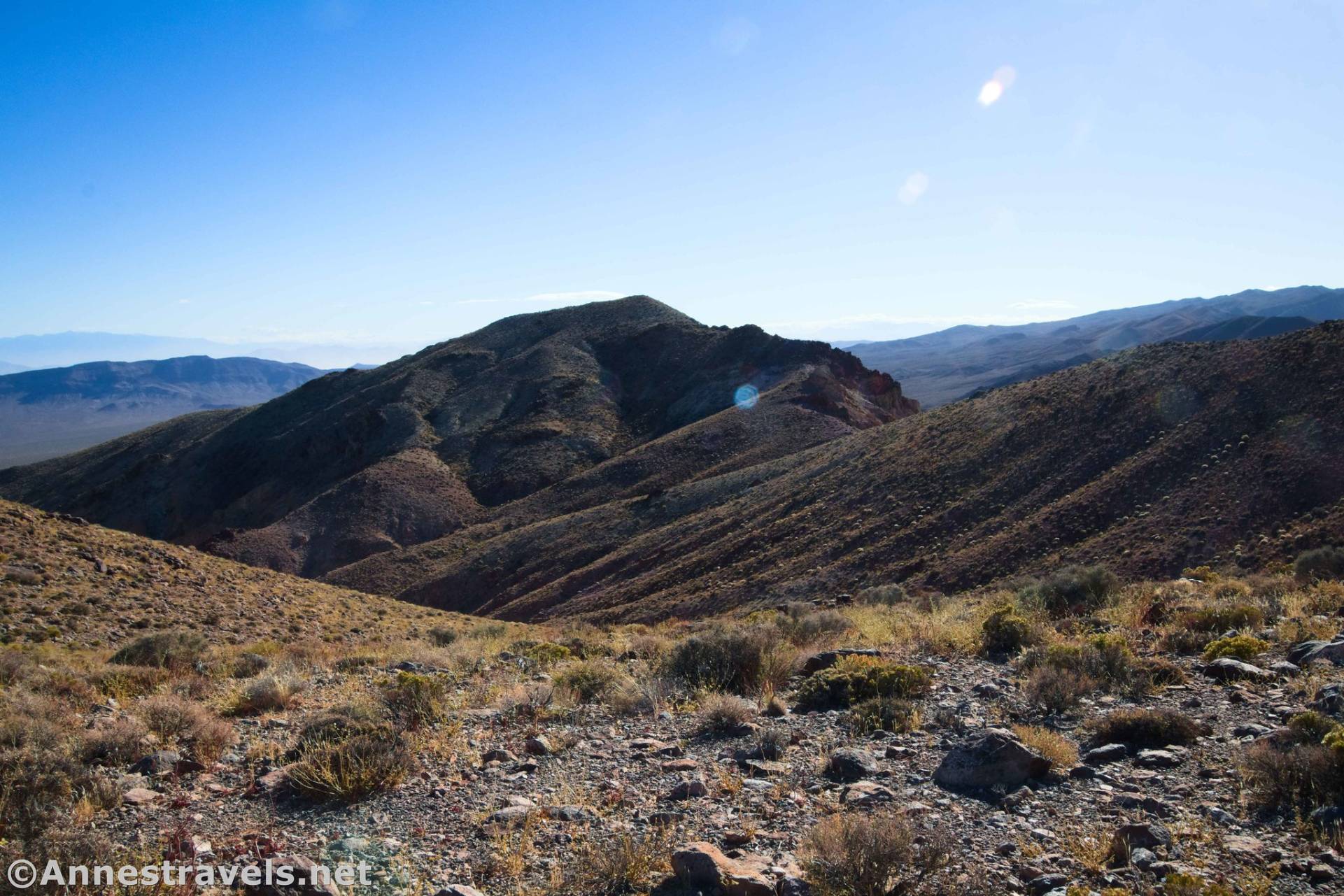 Coffin Peak in the distance, Death Valley National Park, California