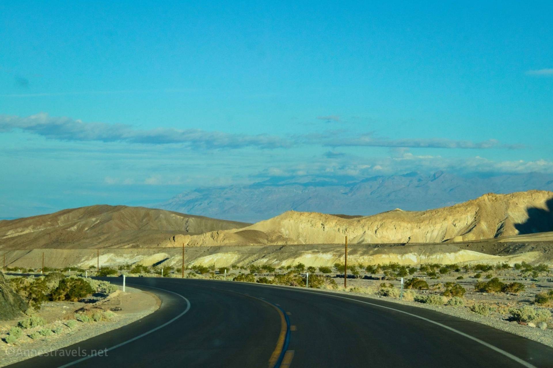 Badlands along CA-190, Death Valley National Park, California