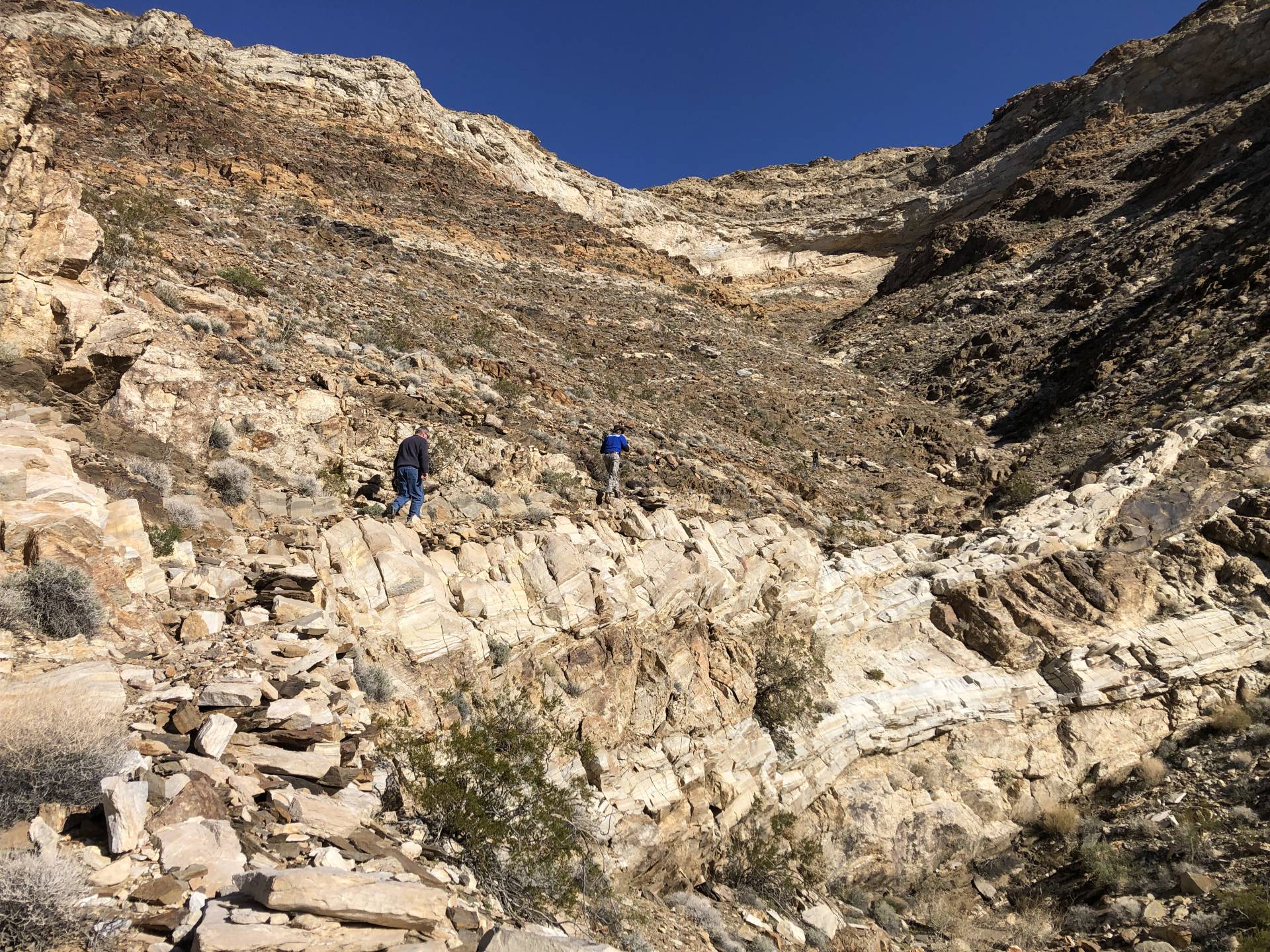 Hiking in Upper Monarch Canyon, Death Valley National Park, California