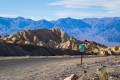 1000ft. sign in Death Valley National Park, California