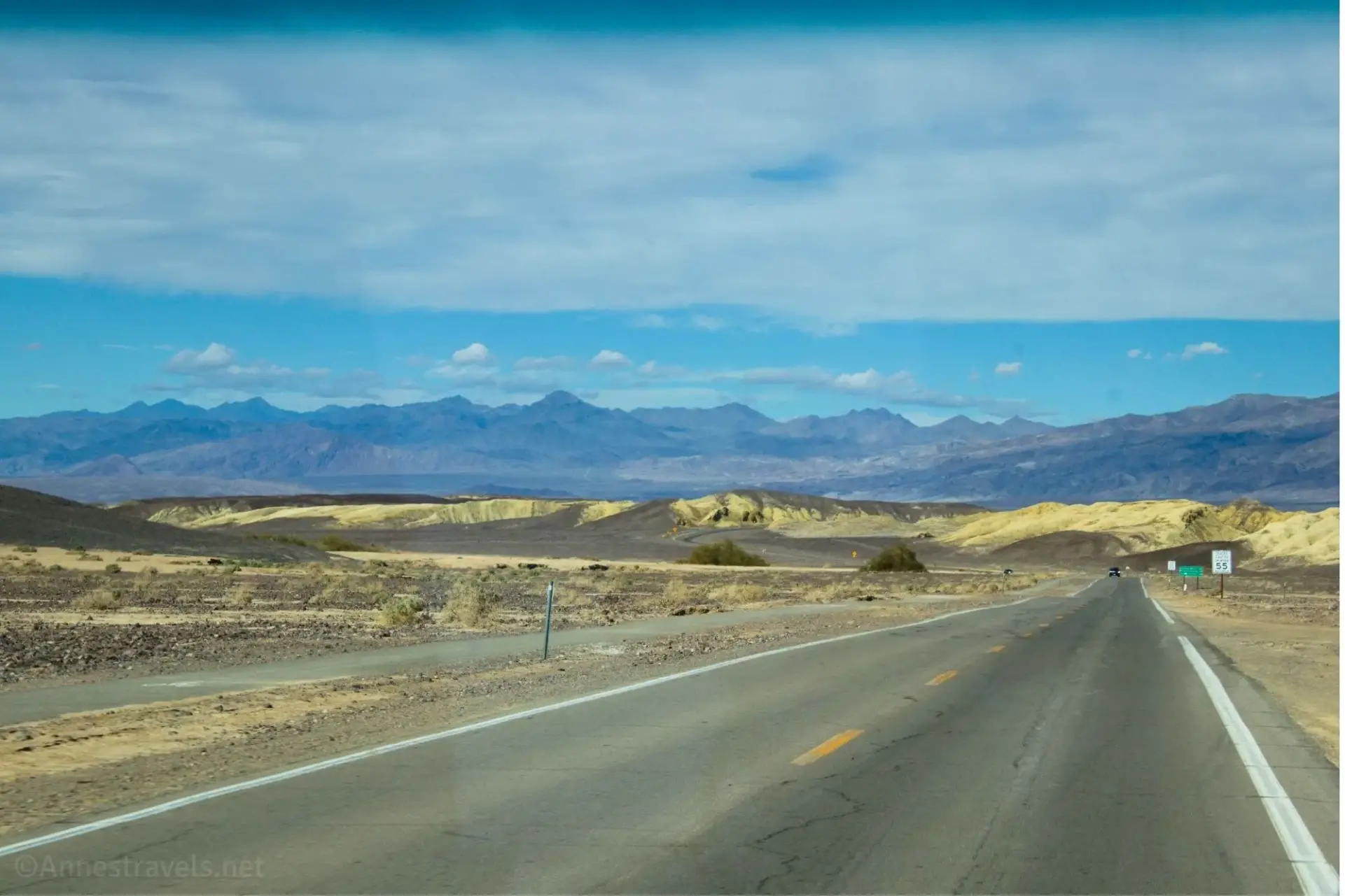 CA-190 near the Harmony Borax Works, Death Valley National Park, California