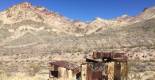 Old buildings in the ghost town of Leadfield,, Death Valley National Park, California