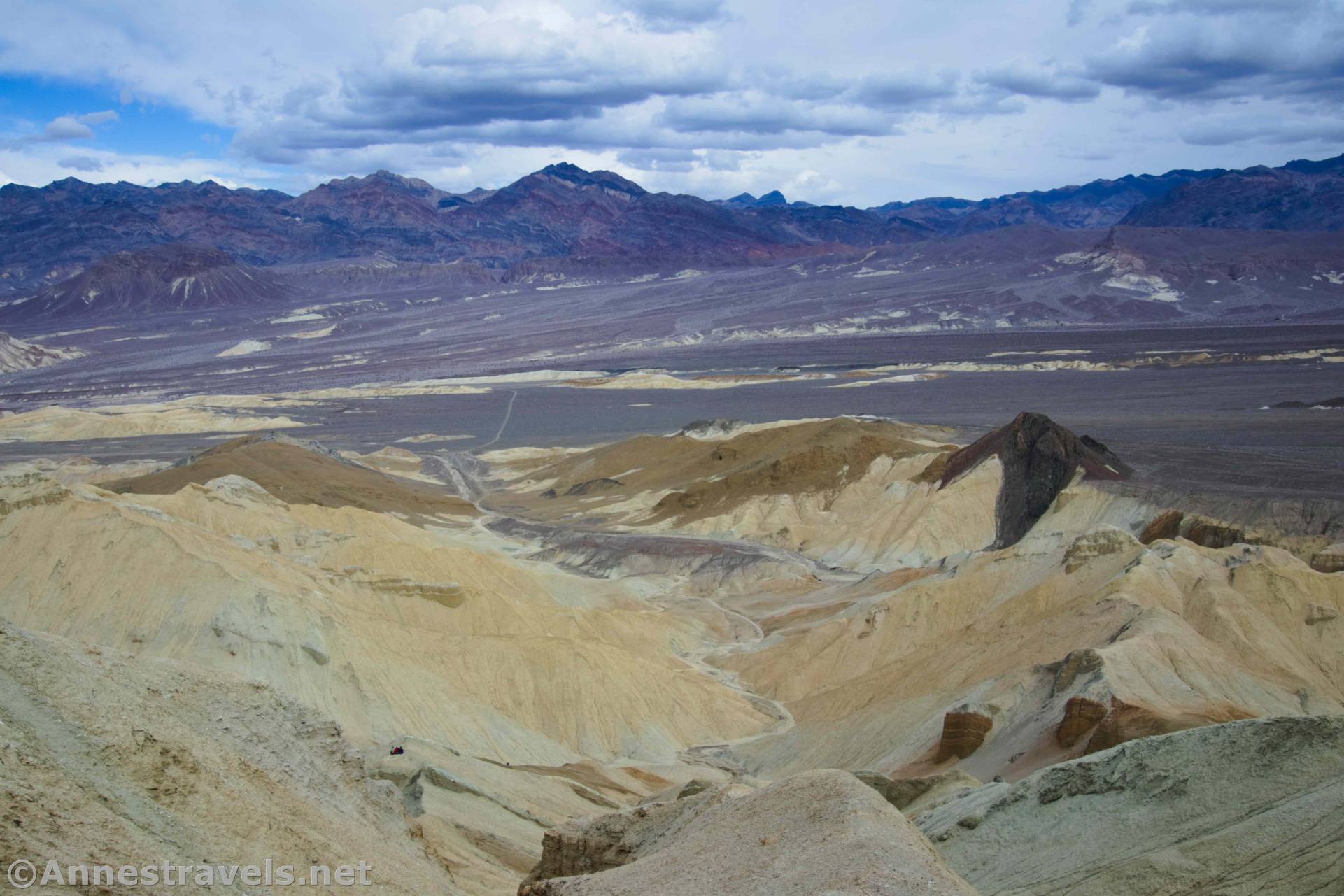 Views from above Corkscrew Canyon, Death Valley National Park, California