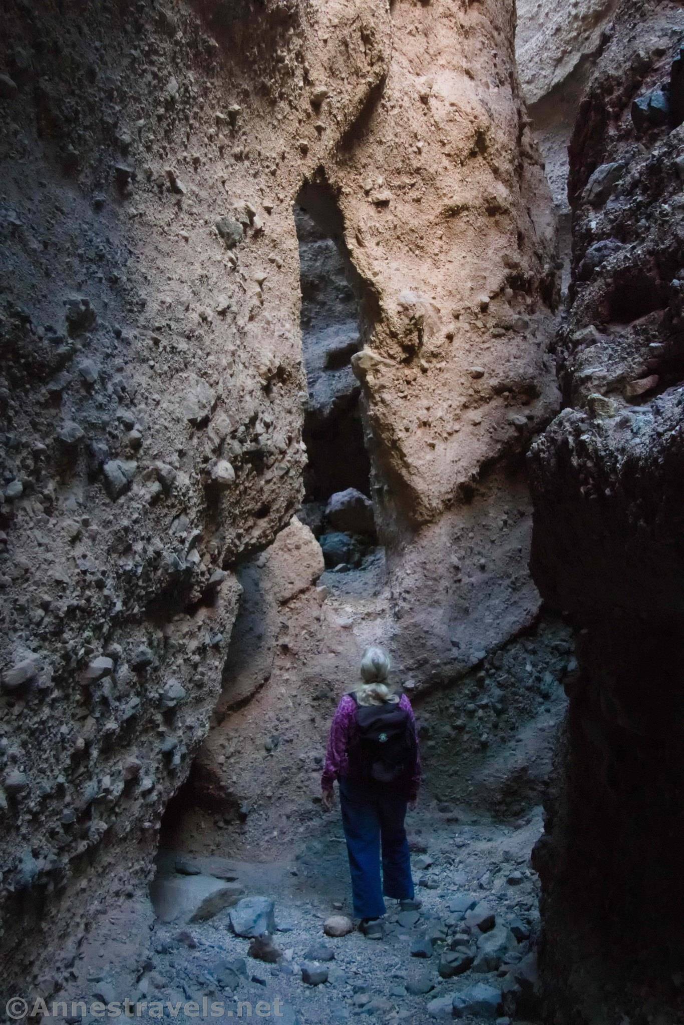 The arch in Sidewinder Canyon, Death Valley National Park, California