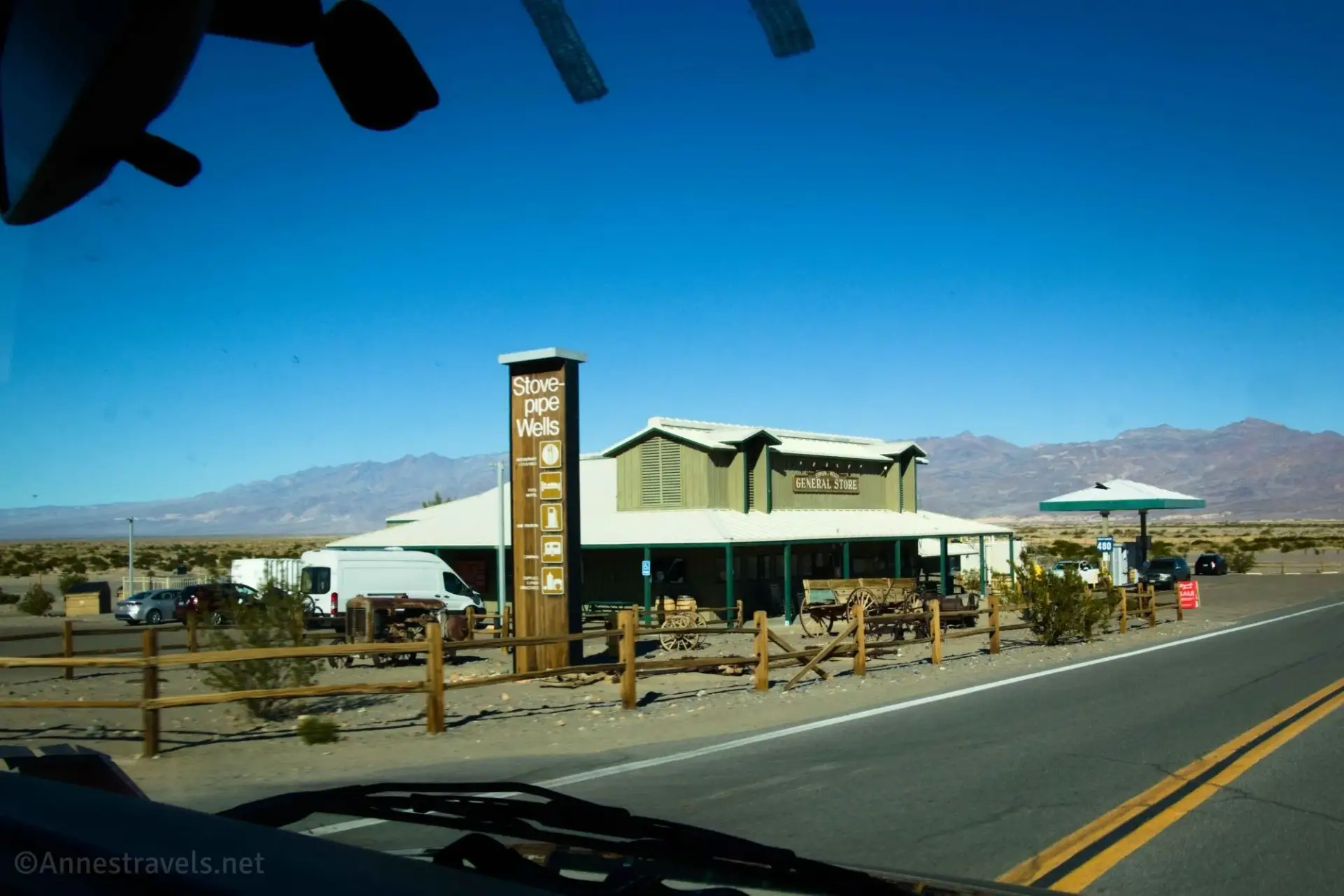 CA-190 in Stovepipe Wells, Death Valley National Park, California