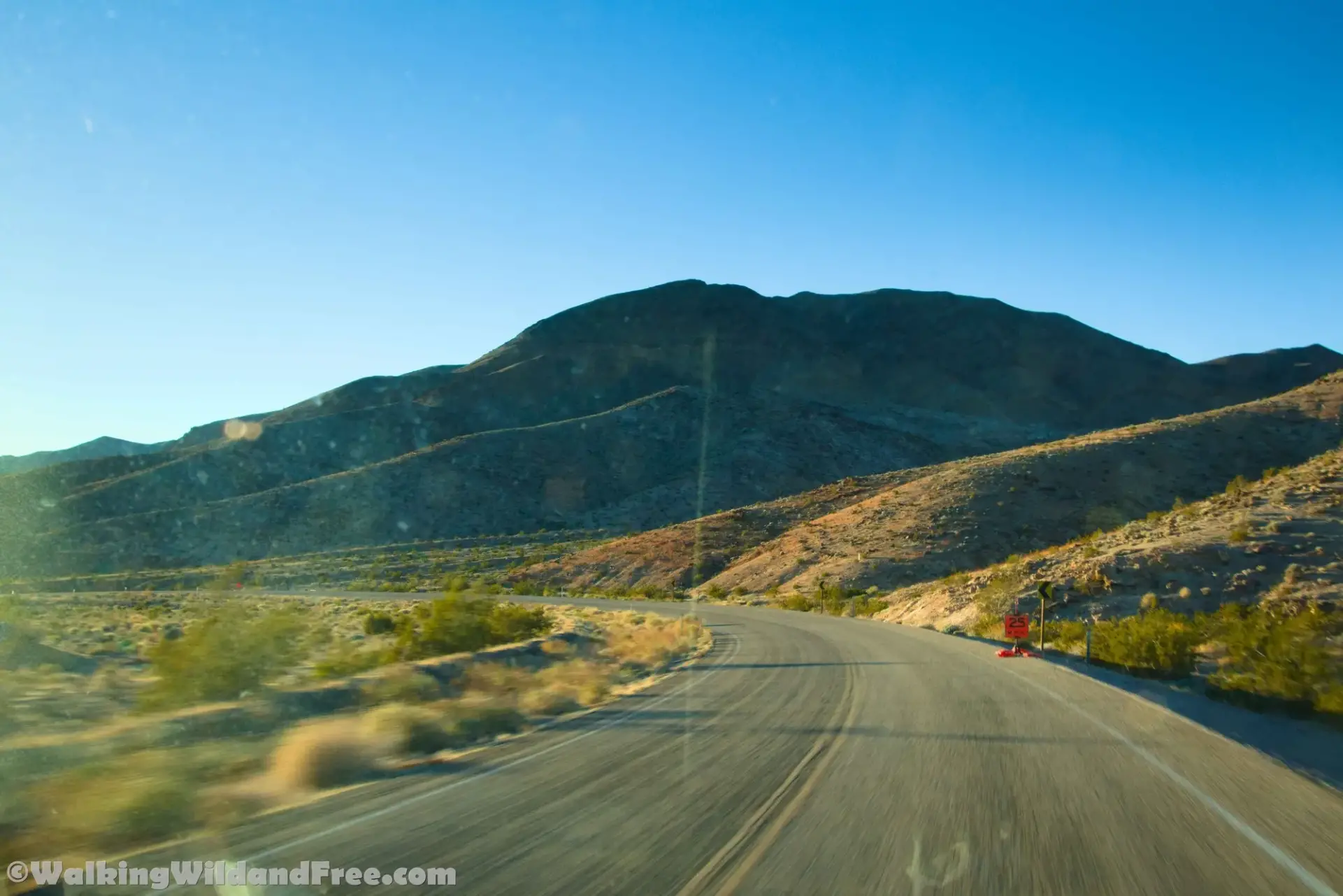 Descending the Daylight Pass Road, Death Valley National Park, California