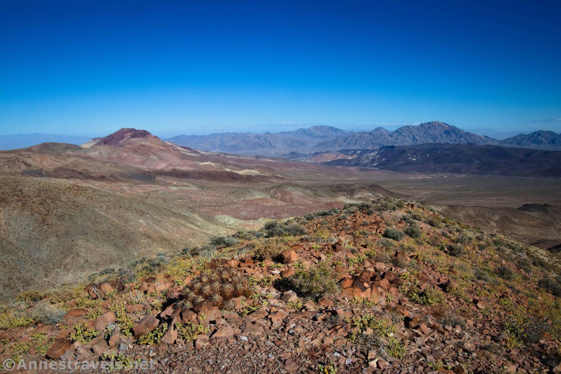 Mount Perry and the Funeral Mountains from Coffin Peak, Death Valley National Park, California