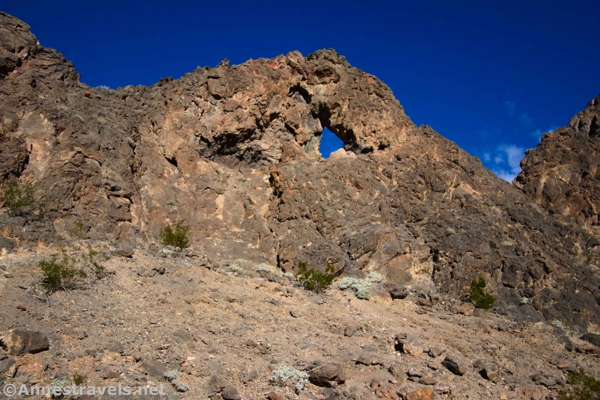 Eye of the Needle Arch along the Echo Canyon Road, Death Valley National Park, California