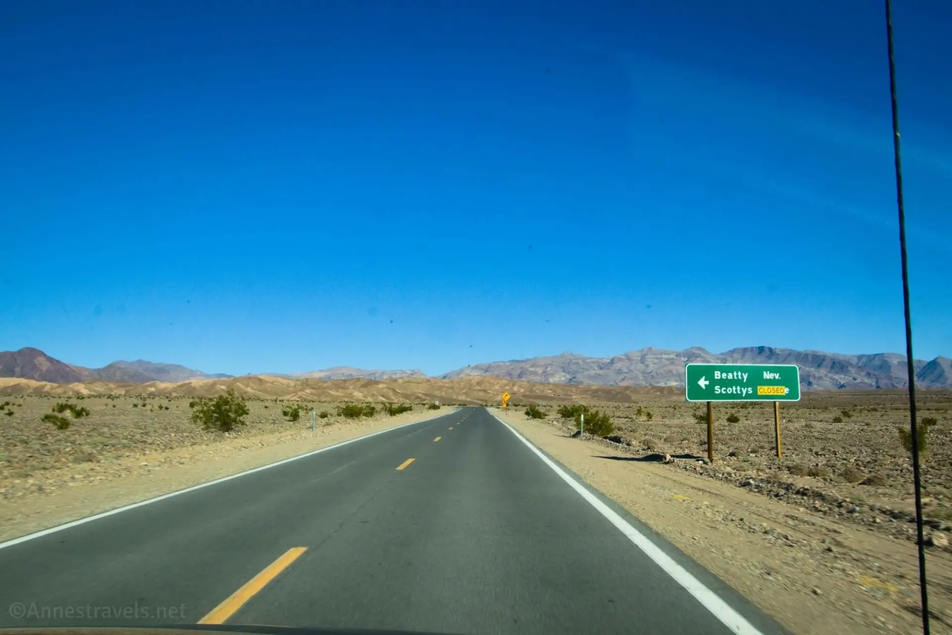 CA-190 near the North Highway, Death Valley National Park, California