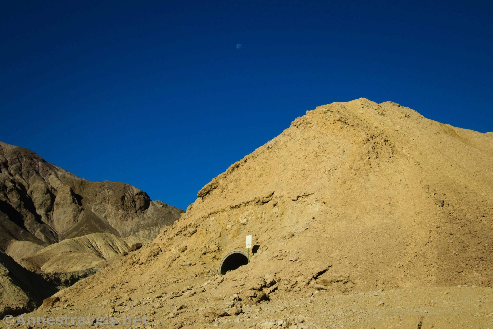 Borax mine in 20 Mule Team Canyon, Death Valley National Park, California