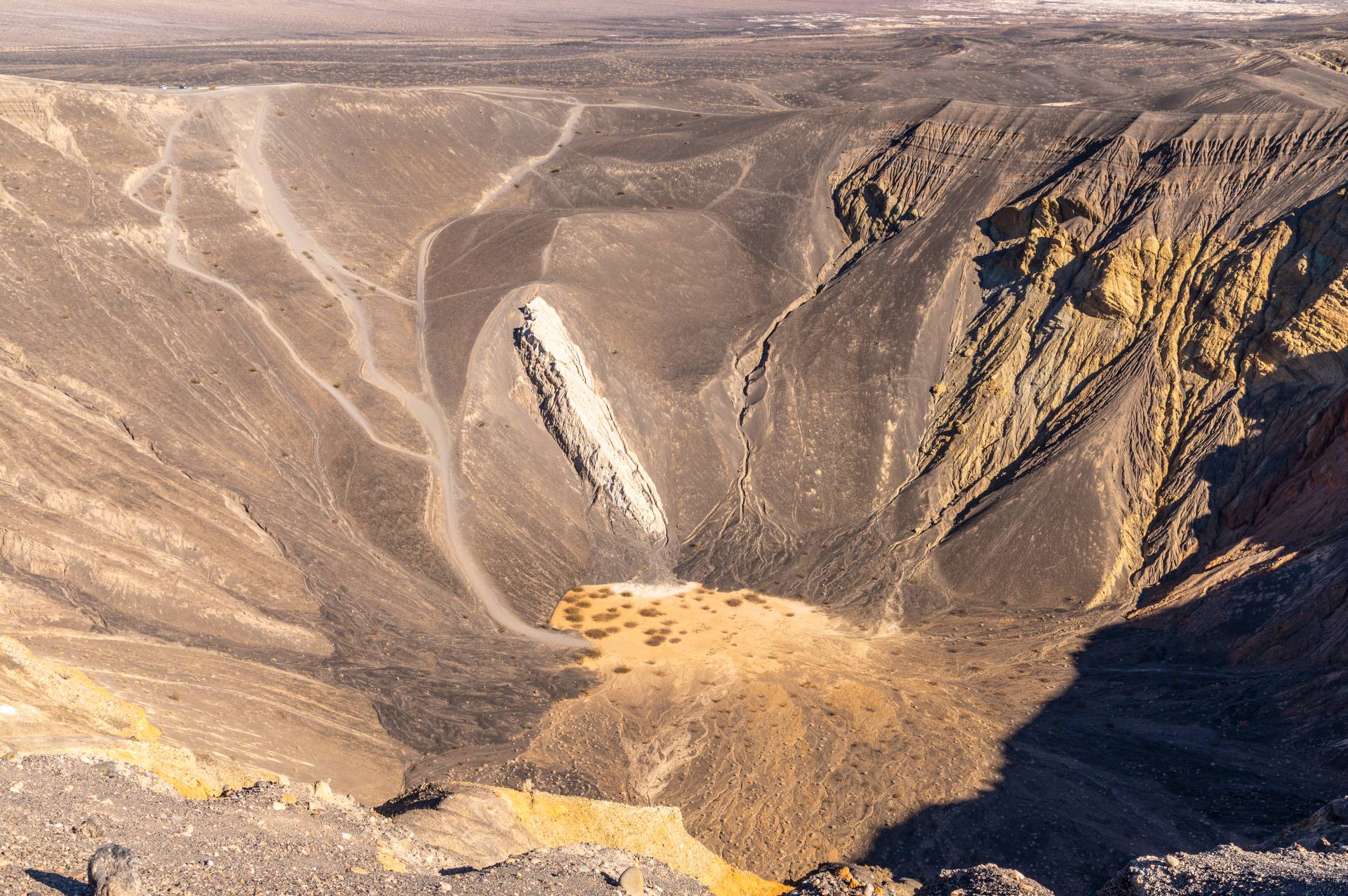 Views into Ubehebe Crater, Death Valley National Park, California