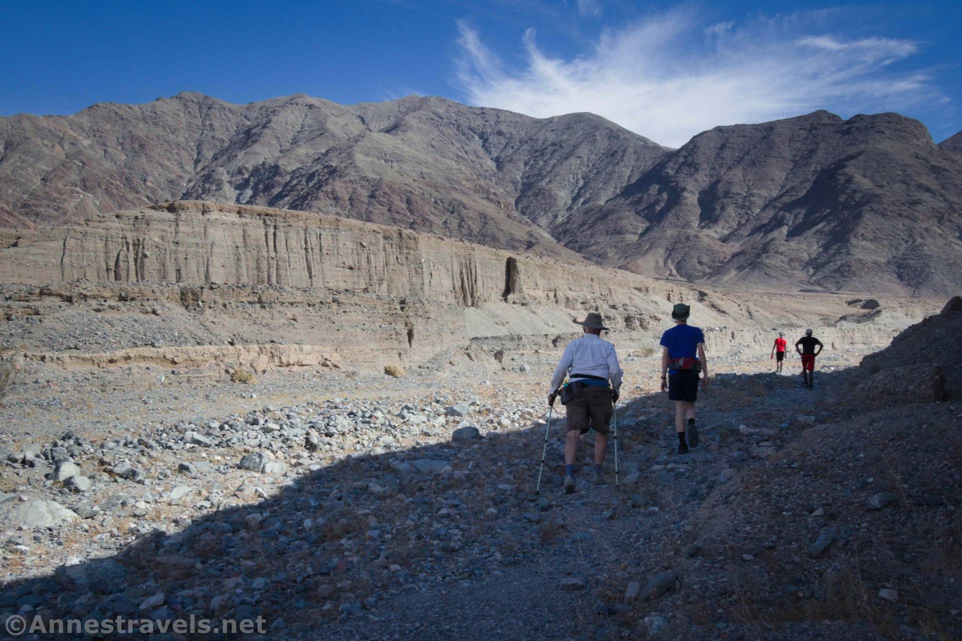 Hiking up Willow Canyon, California